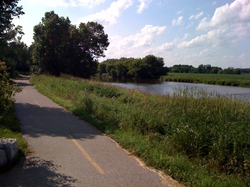 A view of the Grand River Trail through RIM Park in Waterloo