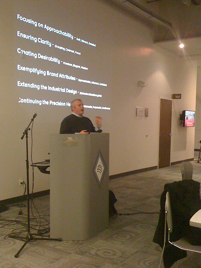 Joey Benedek presnts at uxWaterloo